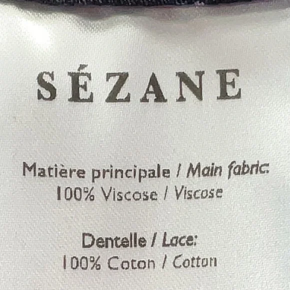 Sézane x SEA NY Chlo Shirt in Navy Floral Pattern FR 40 / US 8 - Picture 14 of 16